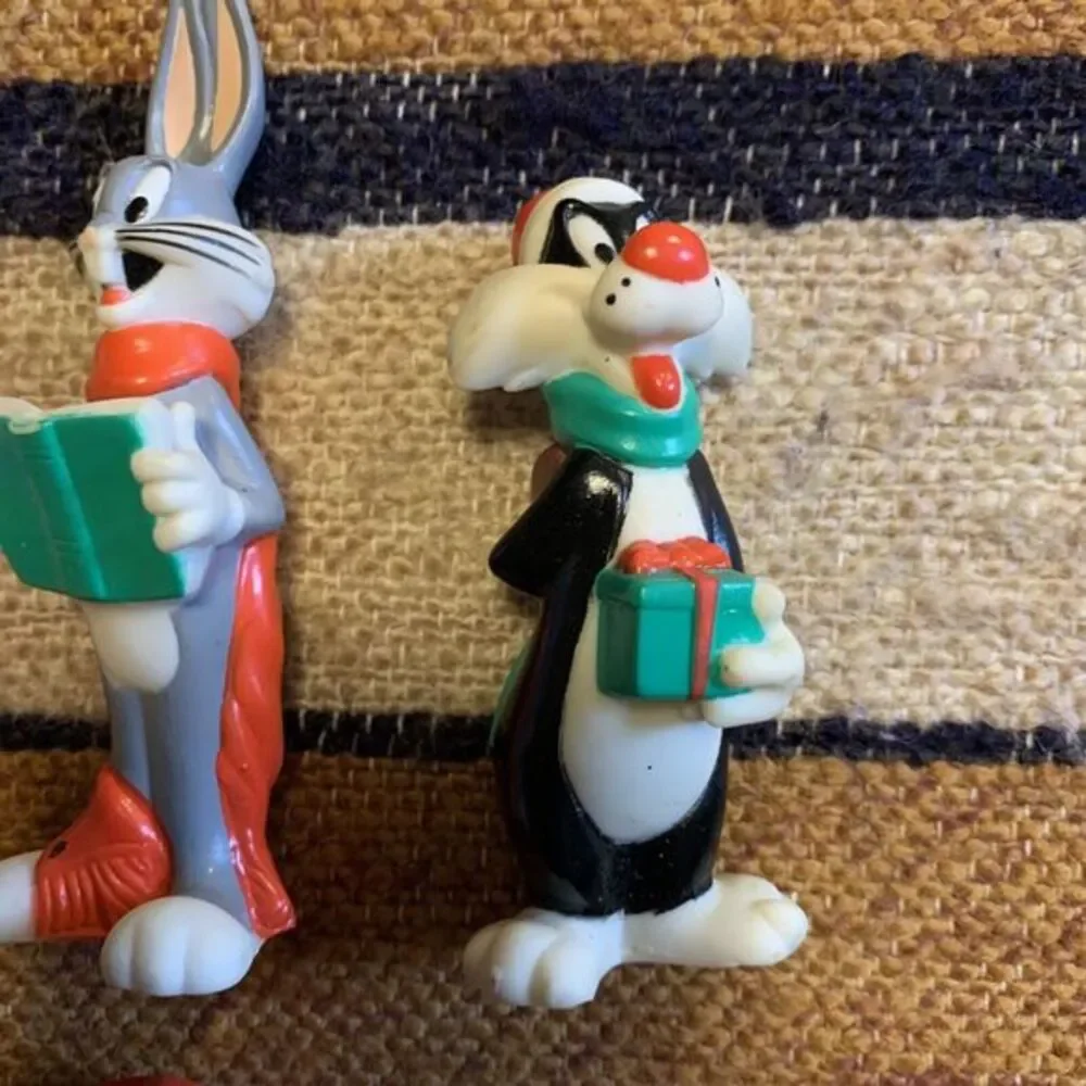 Vtg 1997 Looney Tunes Christmas String Light‎ Covers Tweety Bugs Bunny Taz Lola